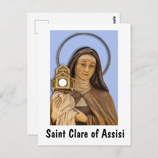 Carte Postale Saint Clare Assisi (Devant / Derrière)