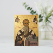 Carte Postale Saint Clément de l'icône orthodoxe d'Ohrid (Debout devant)