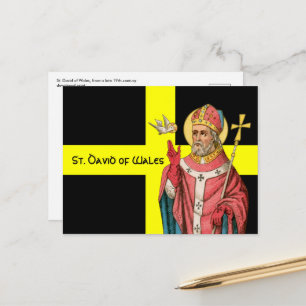 Carte Postale Saint David du Pays de Galles (P 001) et son drape