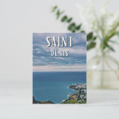 Carte Postale Saint-Denis (La Réunion) Photo Vintage (Debout devant)