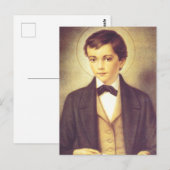 Carte Postale Saint Dominic Savio étudiant de John Bosco (Devant / Derrière)