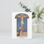 Carte Postale Saint Dominique À La Croix Du Christ Par Fra Angel (Debout devant)
