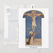 Carte Postale Saint Dominique À La Croix Du Christ Par Fra Angel (Devant / Derrière)