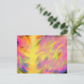 Carte Postale Saint-Esprit Feu Chrétien Prophétique Art Abstrait (Debout devant)