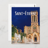 Carte Postale Saint-Étienne Photo Vintage  (Devant / Derrière)