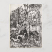 Carte Postale Saint Eustace Engraving par Albrecht Durer (Devant)