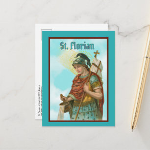 Carte Postale Saint Florian avec seau (Ciel clair; M 019) Postc
