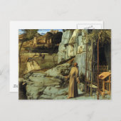 Carte Postale Saint François dans le désert par Giovanni Bellini (Devant / Derrière)