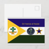 Carte Postale Saint François d'Assise (Devant / Derrière)