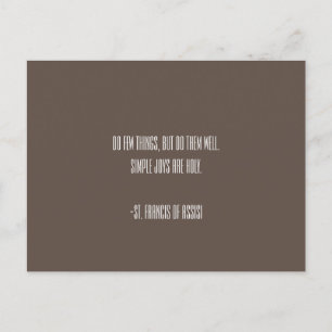 Carte postale Saint François d'Assise