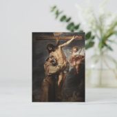 Carte Postale Saint François d'Assise Embrasser le Christ par Mu (Debout devant)