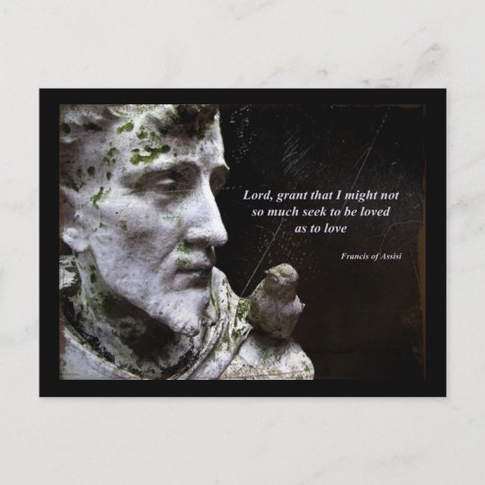 Carte Postale Saint Francois D Assise Et Citation D Oiseaux Zazzle Be Carte Postale Saint Francois D Assise Et Citation D Oiseaux Zazzle Be