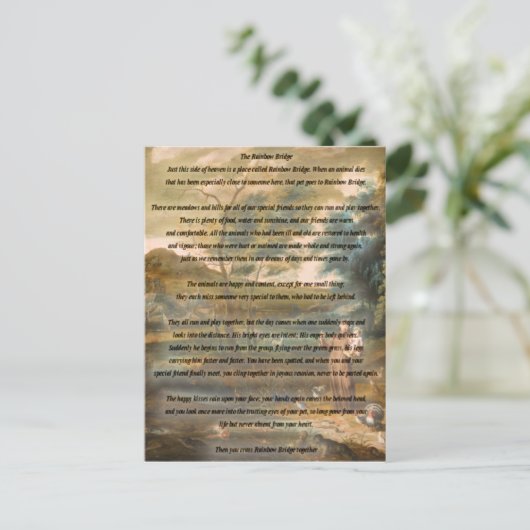 Carte Postale Saint François d'Assise et le Pont Arc-en-Ciel (Debout devant)