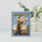 Carte Postale Saint François d'Assise Jésus Crucifixion Angels (Debout devant)