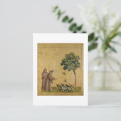 Carte Postale Saint François d'Assise prêchant aux oiseaux (Debout devant)