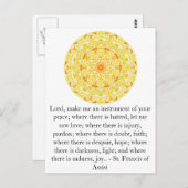 Carte Postale Saint François d'Assise sur la FOI (Devant / Derrière)