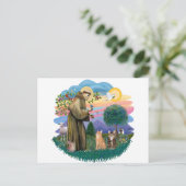 Carte Postale Saint François (ff) - Deux chats Tabby (Debout devant)