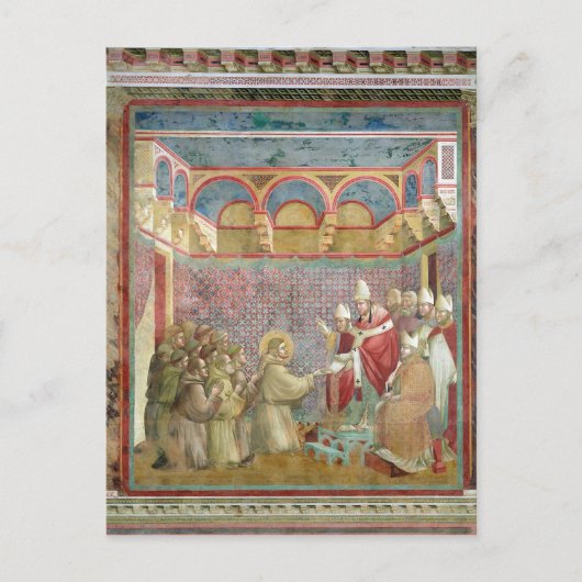 Carte Postale Saint François reçoit l'approbation (Devant)