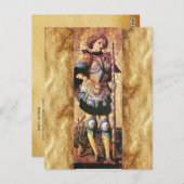 CARTE POSTALE SAINT GEORGE ET DRAGON (Devant / Derrière)