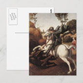 Carte Postale Saint-George et le Dragon (Devant / Derrière)