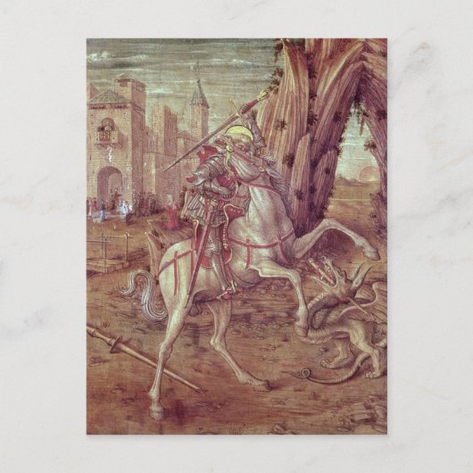 Carte Postale Saint George et le Dragon (Devant)