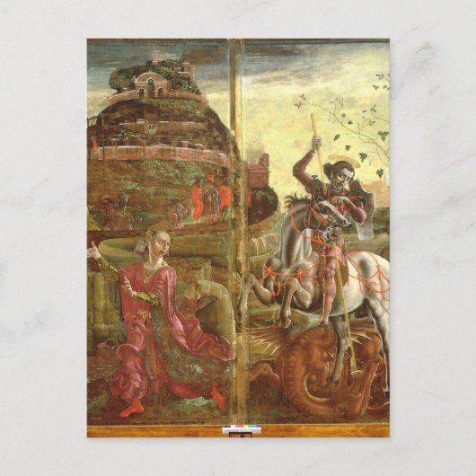 Carte Postale Saint George et le Dragon (Devant)