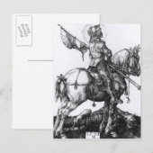 Carte Postale Saint George et le Dragon, 1508 (Devant / Derrière)