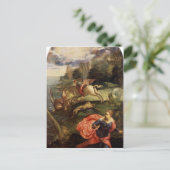 Carte Postale Saint George et le Dragon par Tintoretto (Debout devant)