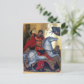 Carte Postale Saint George Jetant Le Dragon (Debout devant)