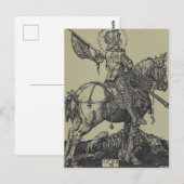 Carte Postale Saint George Slay le dragon (Devant / Derrière)