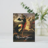 Carte Postale Saint-Georges de Raphaël combattant le dragon (Debout devant)