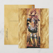 CARTE POSTALE SAINT GEORGES ET DRAGON (Devant / Derrière)