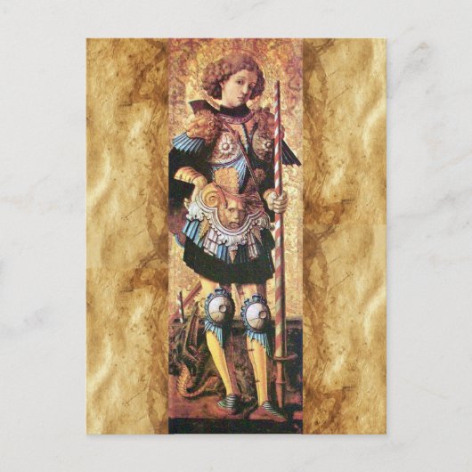CARTE POSTALE SAINT GEORGES ET DRAGON (Devant)
