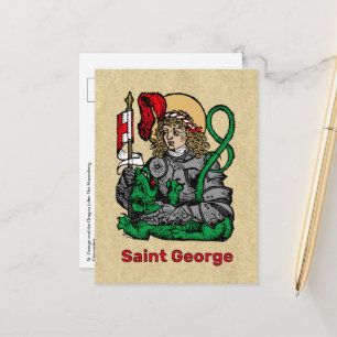 Carte Postale Saint Georges et le Dragon (Nuremberg)