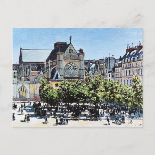 Carte Postale Saint Germain l'Auxerrois Claude Monet (Devant)