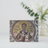 Carte Postale Saint Grégoire l'Illuminateur Icône de mosaïque by (Debout devant)