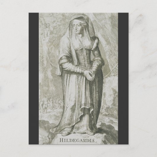 Carte Postale Saint Hildegard de Bingen (Devant)