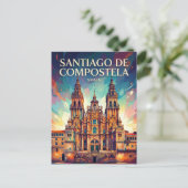 Carte Postale Saint-Jacques-de-Compostelle Espagne (Debout devant)