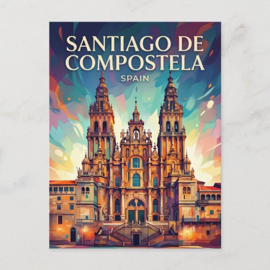 Carte Postale Saint-Jacques-de-Compostelle Espagne (Devant)