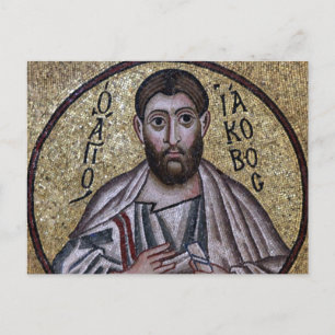Carte Postale Saint Jacques l'icône de la mosaïque byzantine