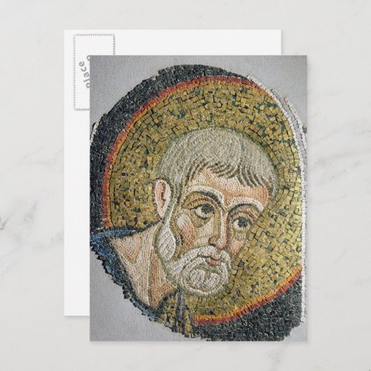 Carte Postale Saint Jean-Baptiste : Fragment d'une mosaïque (Devant / Derrière)