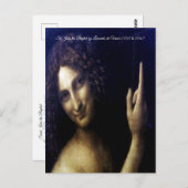Carte Postale Saint Jean Baptiste par Léonard de Vinci (Devant / Derrière)