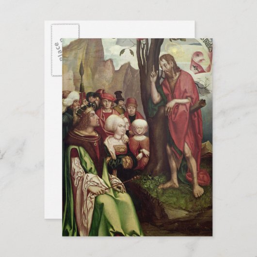 Carte Postale Saint Jean le baptiste prêcher avant Hérode (Devant / Derrière)