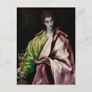 Carte Postale Saint Jean l'Évangéliste par El Greco