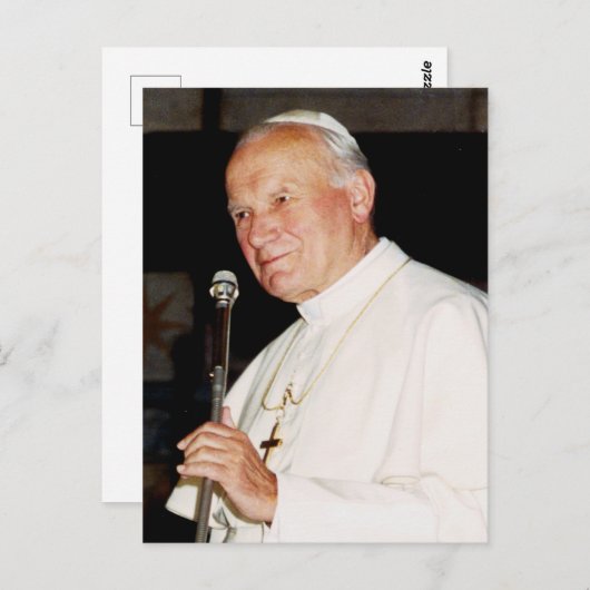 Carte Postale Saint Jean-Paul II (Devant / Derrière)