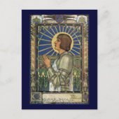 Carte Postale Saint Jeanne d'Arc en verre tendu Image (Devant)