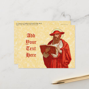 Carte Postale Saint Jérôme, Cardinal (P 004)