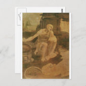 Carte Postale Saint Jérôme dans le désert par Léonard de Vinci (Devant / Derrière)