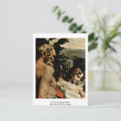 Carte Postale Saint Jérôme Et Angel De Antonio Da Correggio (Debout devant)