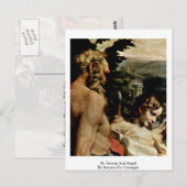 Carte Postale Saint Jérôme Et Angel De Antonio Da Correggio (Devant / Derrière)